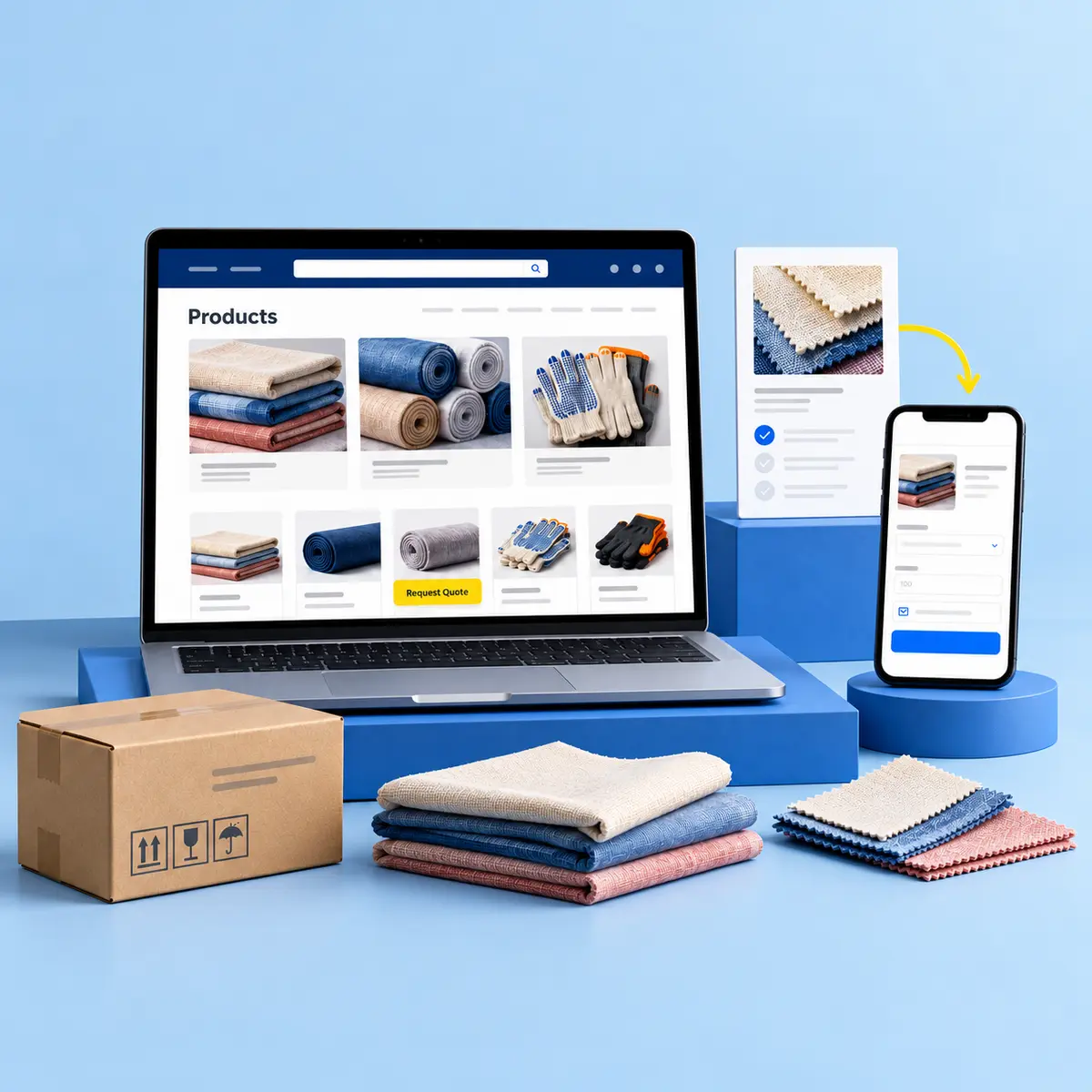 TechFreaks Exporter Website Mockup