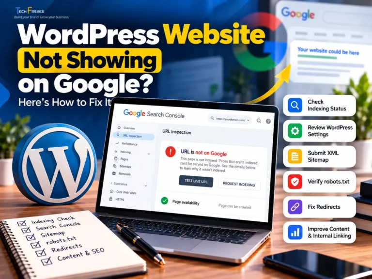 WordPress website not showing on Google – indexing troubleshooting guide